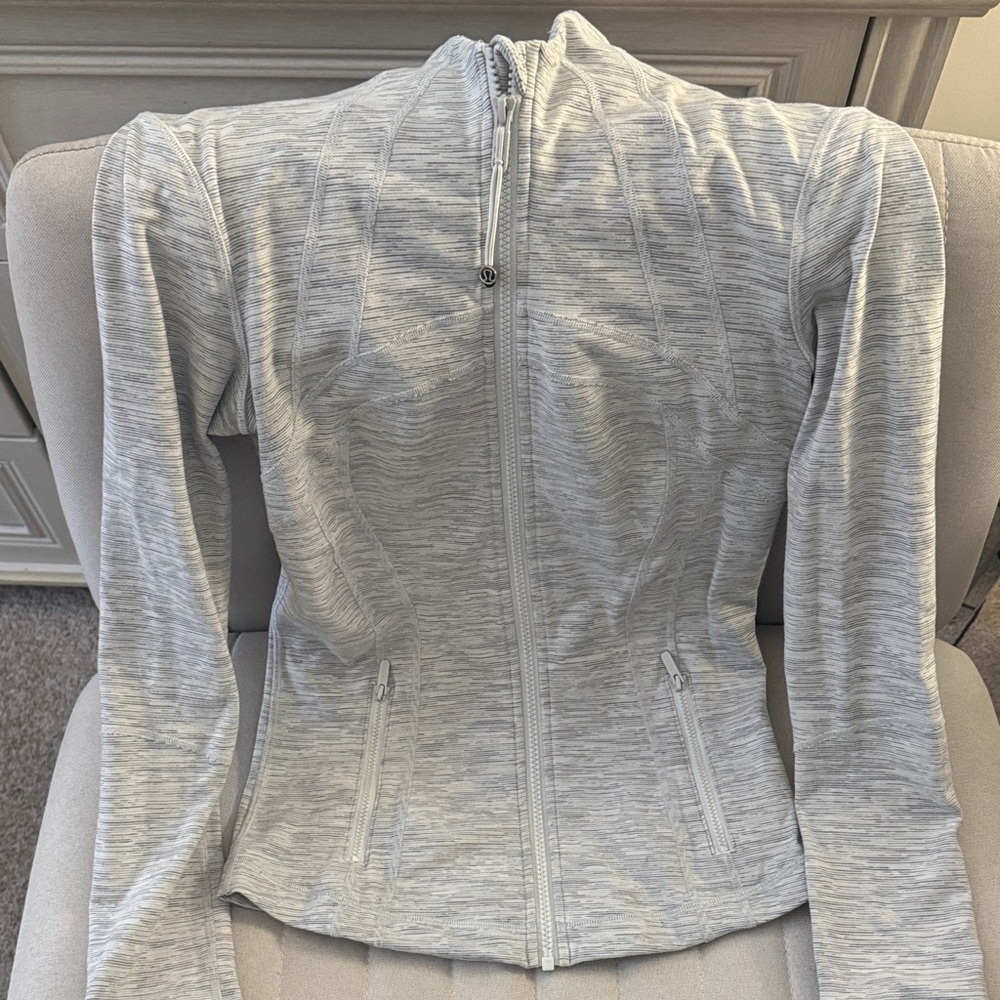 Lululemon Light Gray Zip-Up Jacket